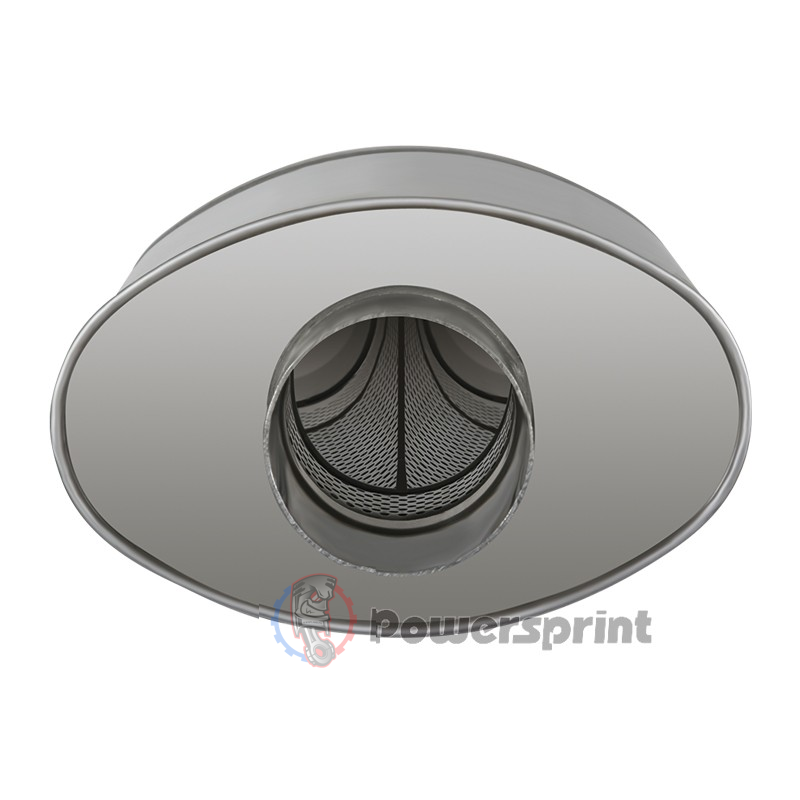 Echappement ovale Powersprint sortie en Y 1 x 63.5 mm 2 x 60 mm HF 25 - swapland -