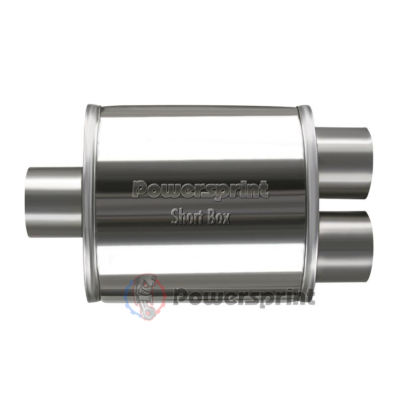 Echappement ovale Powersprint sortie en Y 1 x 63.5 mm 2 x 60 mm HF 25 - swapland -