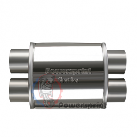 Echappement ovale Powersprint double diamètres 2x63,5 mm HF 25 - swapland -