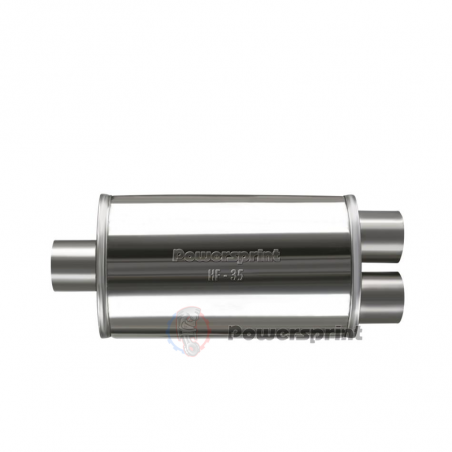 Echappement ovale Powersprint sortie en Y 1x60 mm 2x50 mm HF 25