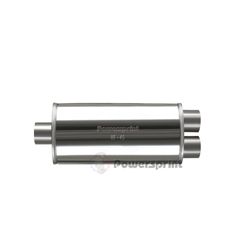 Echappement ovale Powersprint sortie en Y 1x63.5 mm 2x60 mm HF 45