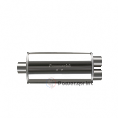 Echappement ovale Powersprint sortie en Y 1x63.5 mm 2x60 mm HF 45
