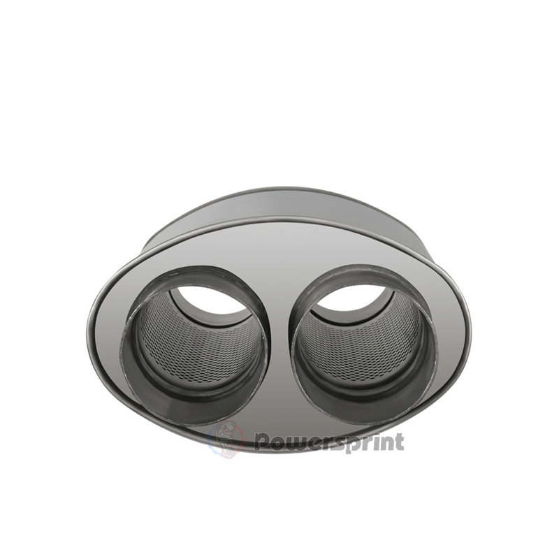 Echappement ovale Powersprint diamètres 2x76 mm HF 45 - swapland -