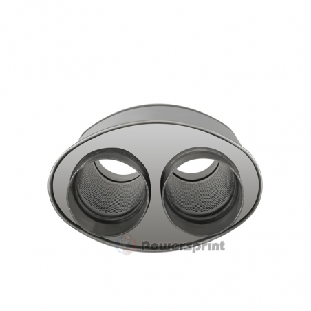 Echappement ovale Powersprint diamètres 2x76 mm HF 45 - swapland -