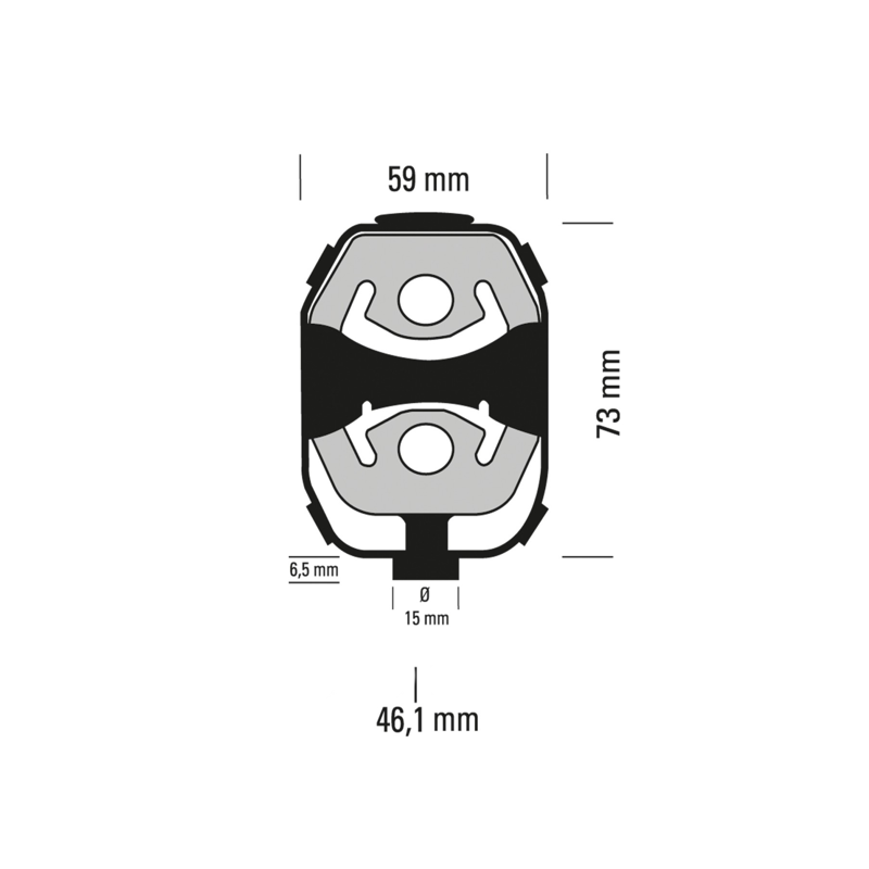 Silent Bloc Ø15 59 x 73 Powersprint - swapland -
