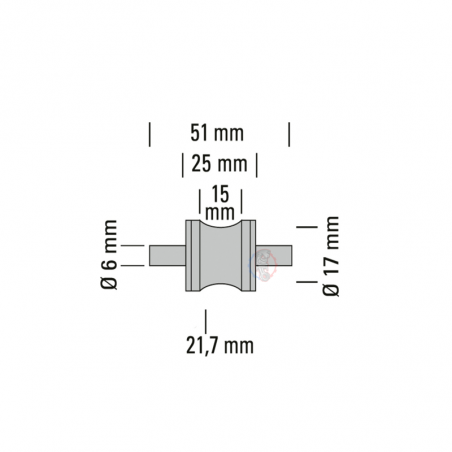 Silent Bloc Ø6 51 x 25 Powersprint - swapland -