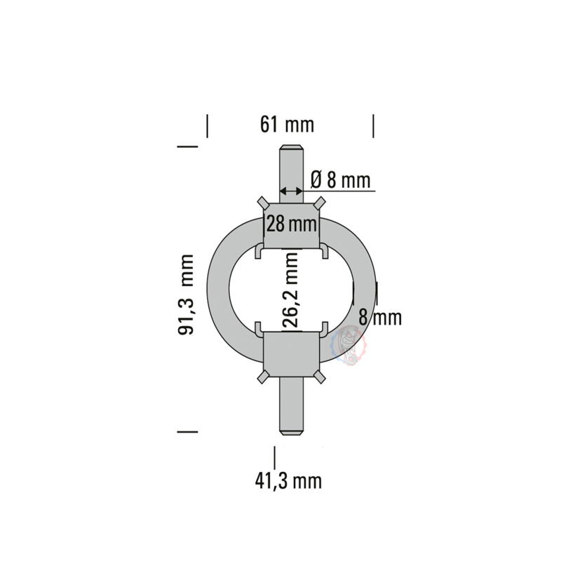 Silent Bloc Ø8 61 x 91.3 Powersprint - swapland -
