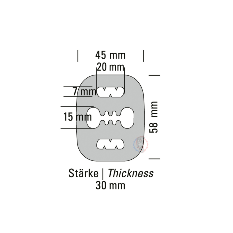 Silent Bloc 45mm x 58mm Powersprint - SWAPLAND -