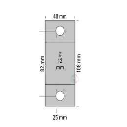 Silent Bloc Ø12 40mm x 108mm Powersprint - swapland - 2