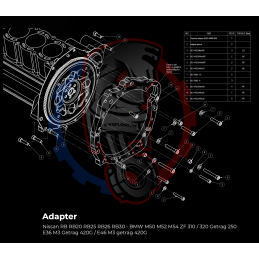 Entretoise moteur Nissan RB RB20 RB25 RB26 RB30 boite de vitesses BMW HGK HGU JGA HGD HGA JGL - Swapland - 2