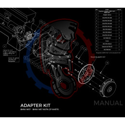 Entretoise moteur BMW E46 330D M57 boite de vitesses BMW ZF 8HP 8HP70 8HP50 ZF GS6-53DZ JGL - Swapland 2
