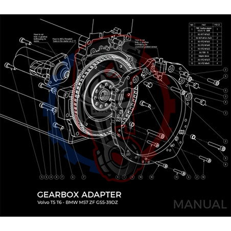 Entretoise moteur Volvo T5 T6 boite de vitesses BMW DCT 8HP (manuelle et automatique)
