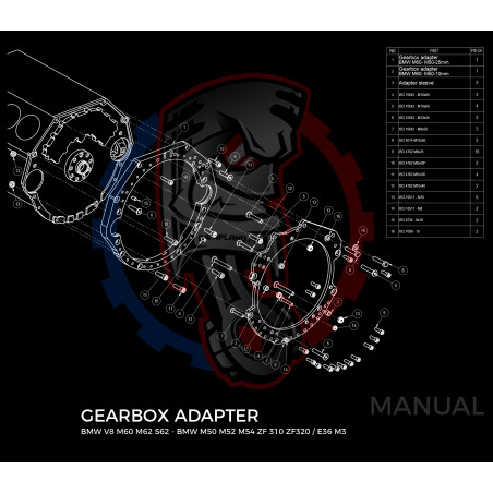 Entretoise moteur BMW V8 M60 M52 S62 boite de vitesses BMW M50 M52 M54 M57 S50 S52 S54 DCT DKG GS7D36SG N54