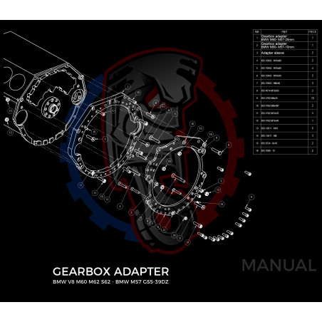 Entretoise moteur BMW V8 M60 M52 S62 boite de vitesses BMW M50 M52 M54 M57 S50 S52 S54 DCT DKG GS7D36SG N54