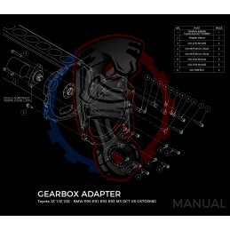 Entretoise moteur Toyota JZ boîte de vitesses BMW GS7D36SG DCT DKG V8 2