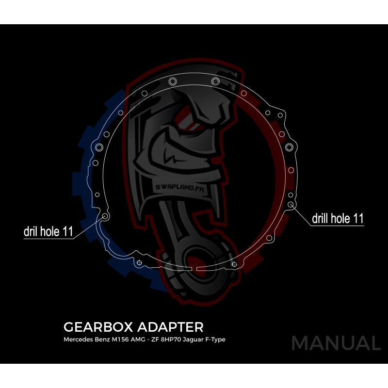 Entretoise moteur Mercedes-Benz V8 M156 AMG boîte de vitesses Jaguar ZF 8HP70