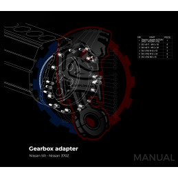 Entretoise moteur Nissan SR20 SR20DE SR20DET (Nissan 200SX) boîte de vitesses Nissan 350Z Z33 370Z Z34 CD009 - Swapland 2