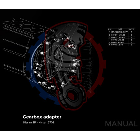 Entretoise moteur Nissan SR20 SR20DE SR20DET (Nissan 200SX) boîte de vitesses Nissan 350Z Z33 370Z Z34 CD009 - Swapland