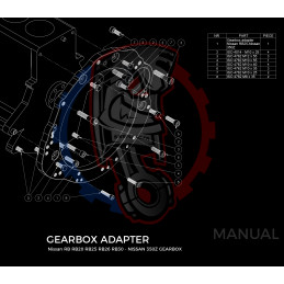 Entretoise moteur Nissan RB RB20 RB25 RB26 RB30 boîte de vitesses Nissan 350Z Z33 370Z Z34 CD009 - Swapland 2