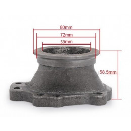 Bride conversion Turbo 8 trous vers V band 63 mm 2