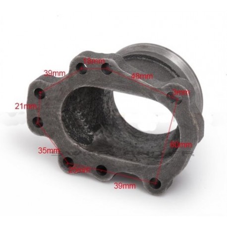 Bride conversion Turbo 8 trous vers V band 63 mm