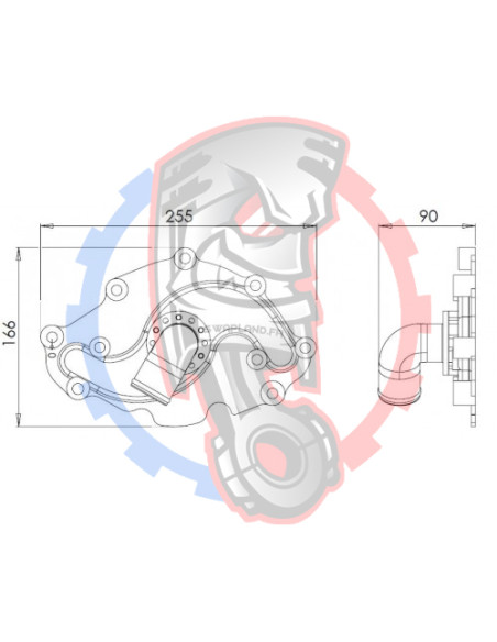 Dimensions adaptateur