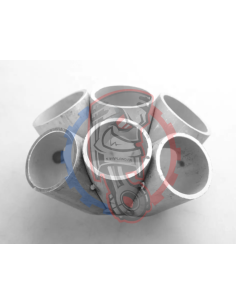 Raccord de collecteur 6 en 1 inox à souder