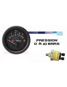 Manomètre de pression huile vintage - Swapland -