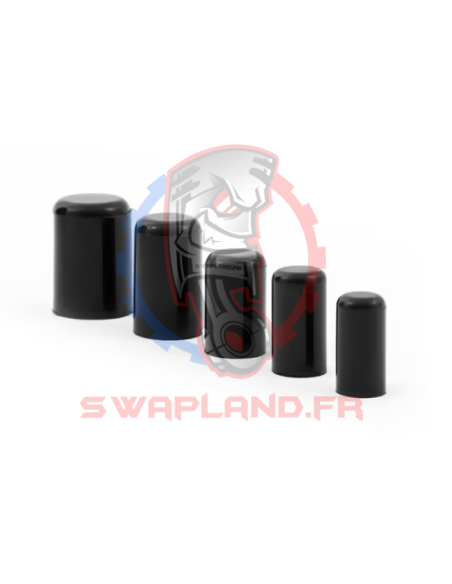 Bouchon silicone renforcé noir Ø10 à 32mm