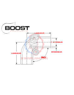 Coude silicone 90 degrés BOOST Products 2