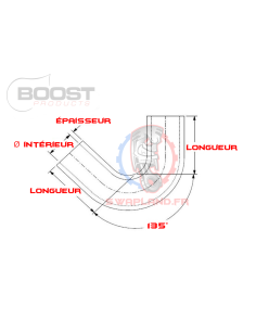 Coude silicone 135 degrés BOOST Products 2