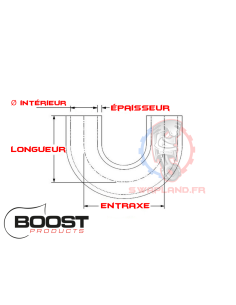Coude silicone 180 degrés BOOST Products 2