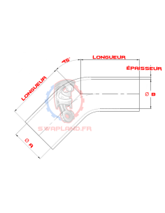 Réducteur coudé 45° silicone Boost Products 2
