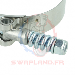 Collier t-bolt renforcé avec ressort Ø 63 – 70 mm  2