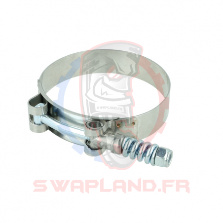 Collier t-bolt renforcé avec ressort Ø 63 – 70 mm 