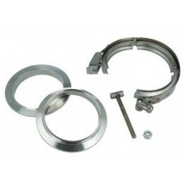 Kit V-Band Inox avec Gorge de Positionnement Ø38 à 127mm 2