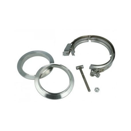 Kit V-band inox avec gorge de positionnement.