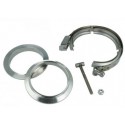 Kit V-band inox avec gorge de positionnement.