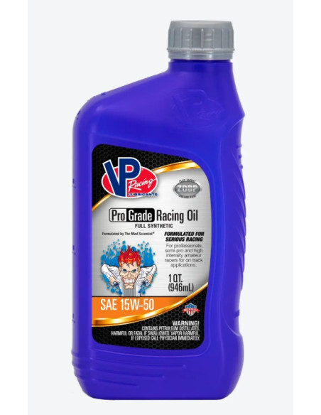 VP Pro Grade 15W50 : L’Huile Synthétique Haute Performance pour Votre Moteur