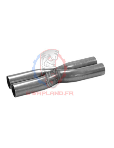 X pipe pour ligne d'échappement inox