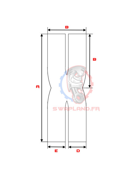 X-Pipe en Inox pour ligne d'échappement