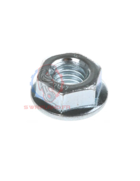 Ecrou à bride M10x1,25mm tête 14mm