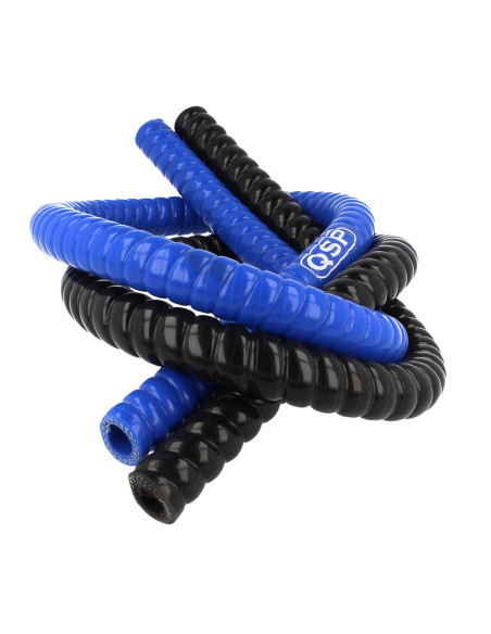 Durite silicone Superflex renforcée bleue ou noir 13 à 38mm intérieur