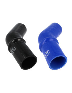 Amortisseur silicone 45° QSP Products bleu ou noir Ø51 à 102mm