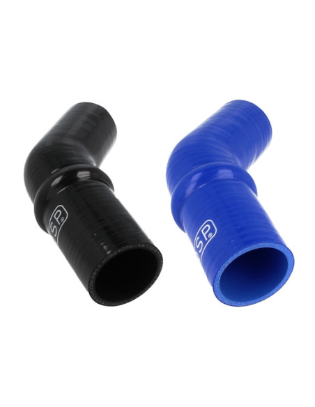 Amortisseur silicone 45° QSP Products bleu ou noir Ø51 à 102mm
