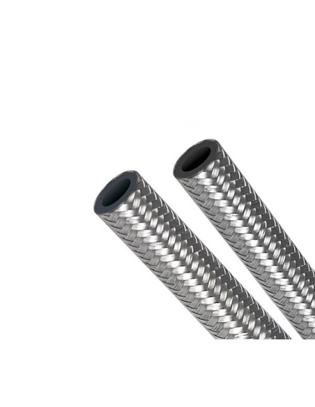 Durite renforcée inox/nylon – Haute résistance pour carburant et huile
