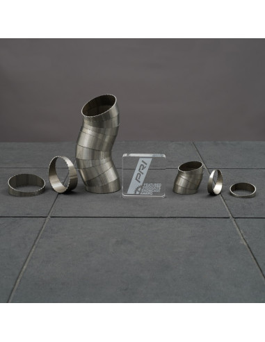 Coudes Inox Pie Cut avec Embout – Angles 9° à 15° – Ø 42 à 114 mm