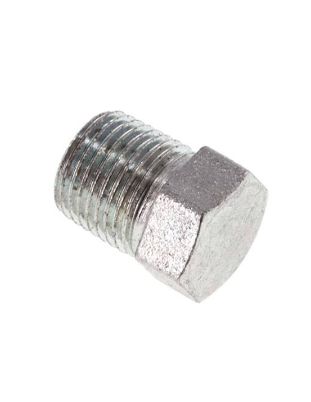 Bouchon mâle 6 pans acier galvanisé HP – 1/8 NPT – Haute pression
