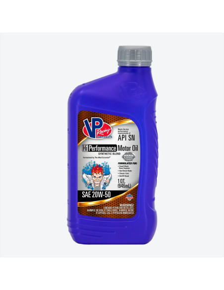Huile Moteur VP Racing Hi-Performance 20W50 Synthetic Blend - Performance Supérieure