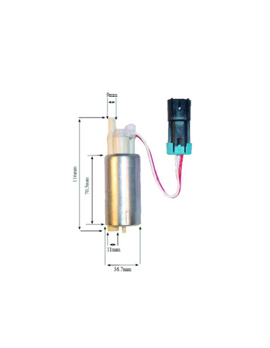 Pompe à essence compatible E85 Walbro 240 L/h